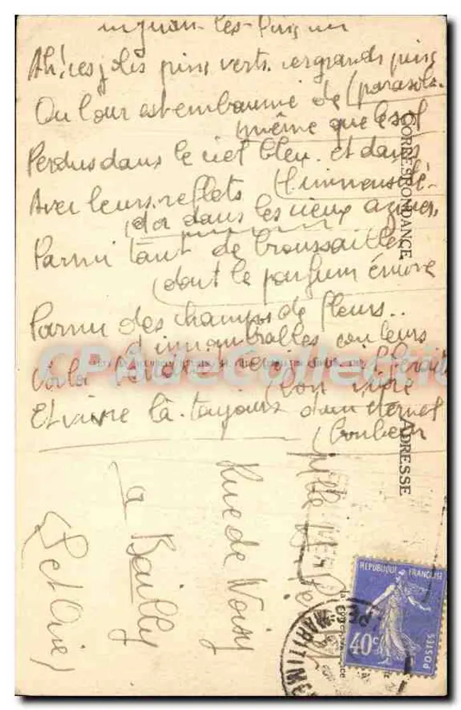 Juan-les-Pins — A Promenade — LL - Verso
