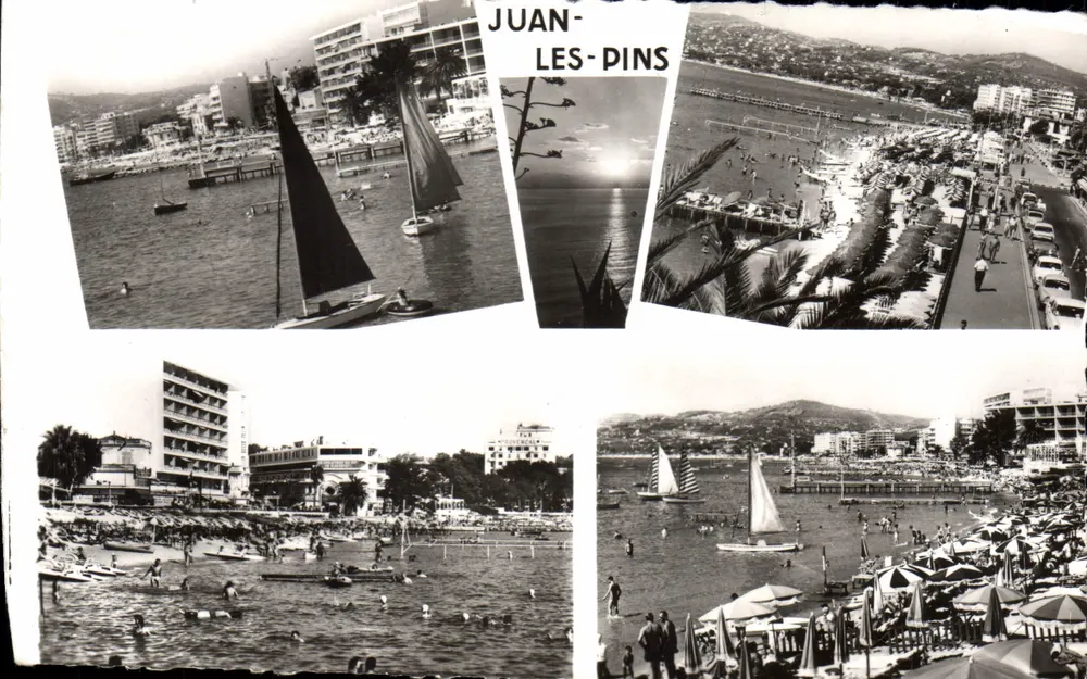 Juan-les-Pins — vista panorâmica e porto — Éditions S.F.P.T. 10-318 - Frente