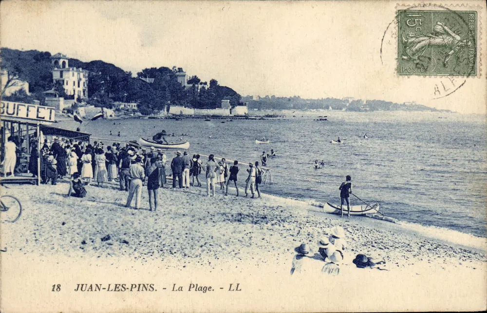 Juan-les-Pins — A Praia — LL - Frente