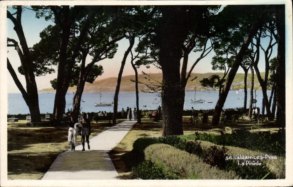 Juan-les-Pins — La Pinède — Ediciones FRANK, n° 56 - Anverso