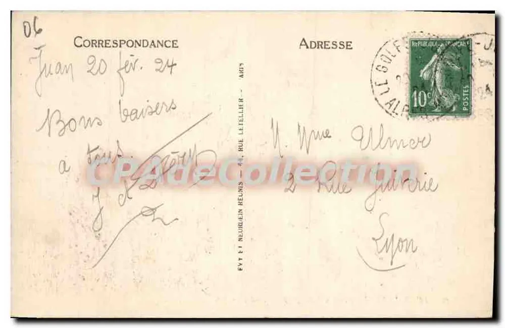 Juan-les-Pins - Die Pinewood und das Escadre - LL - Rückseite