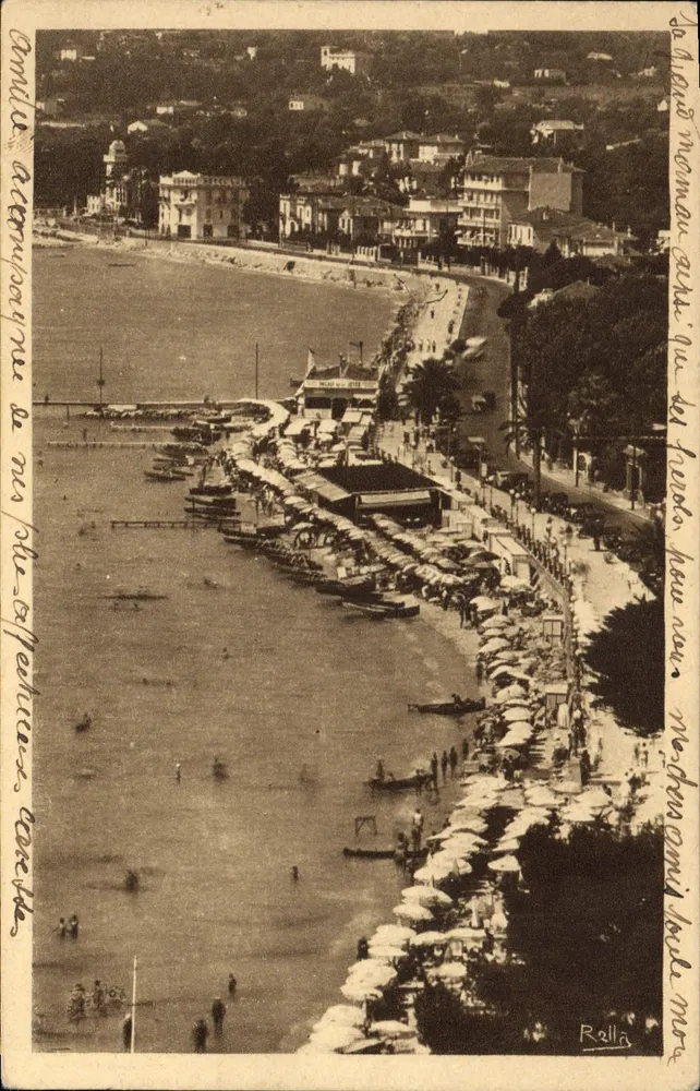 Luftbild der Strandpromenade — Saint-Paul-de-Vence — Verlag Ralla - Vorderseite