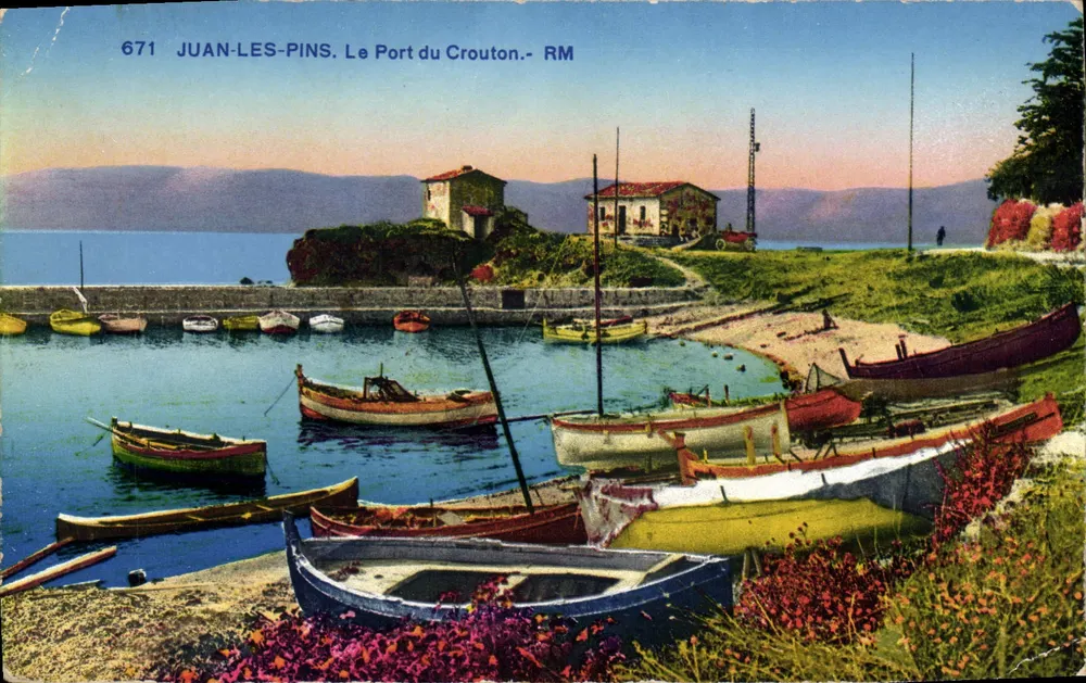 Juan-les-Pins. Der Hafen von Crouton — RM — Kunstausgabe, Rue du Muier, Nice — Nr. 671 - Vorderseite