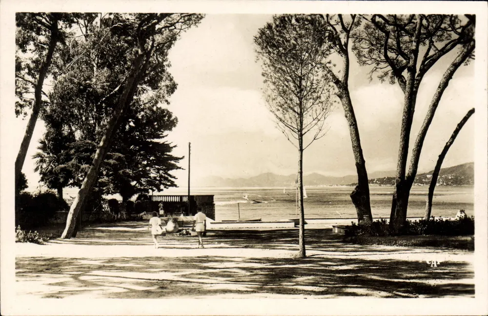 Juan-les-Pins — Blick durch die Pineta — REAL-FOTO, Paris - Vorderseite