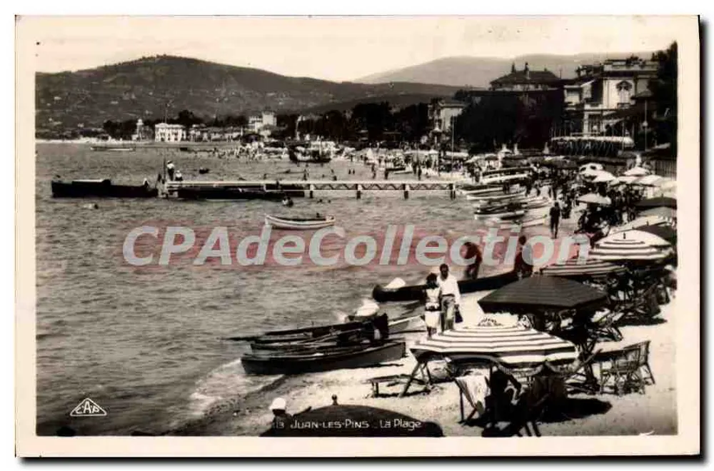 Juan-les-Pins — La Plage — Uitgever C.A.S. n°13 - Voorkant