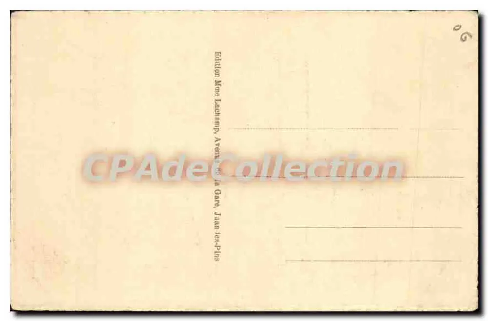 Juan-les-Pins — Litoral — Edição Mme Lachamp - Verso