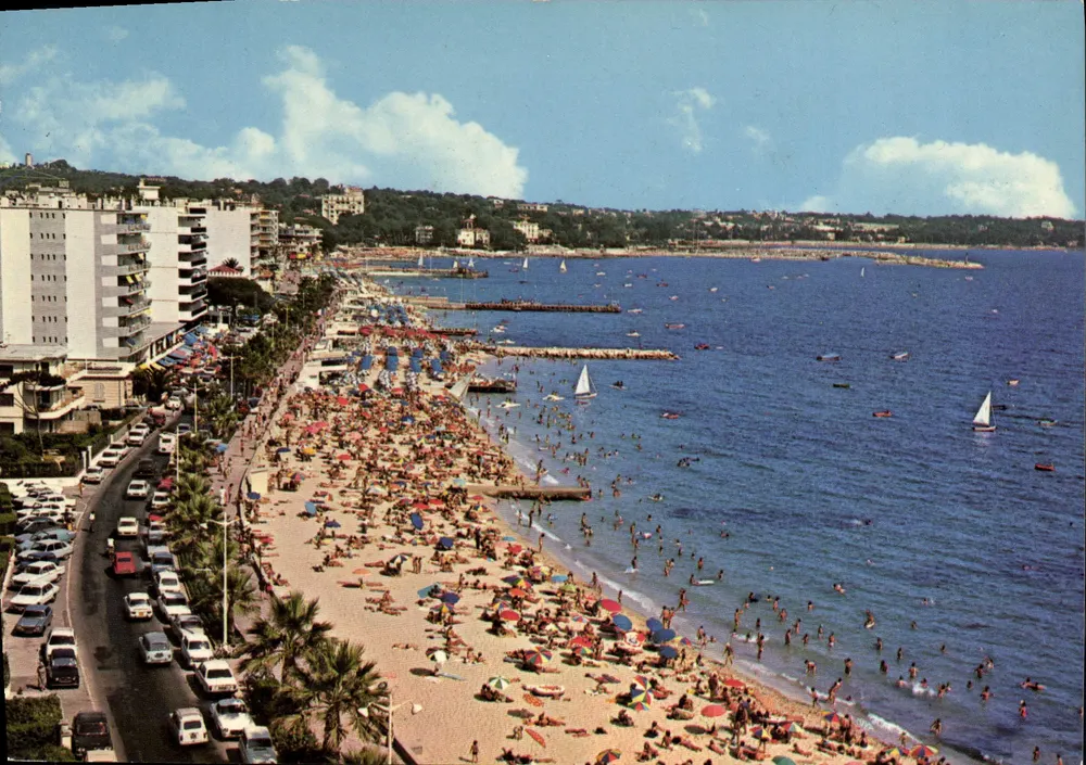 Juan-les-Pins — Allgemeiner Blick auf die Promenade du Soleil — Editions d'Art Altarbi, Nice - Vorderseite
