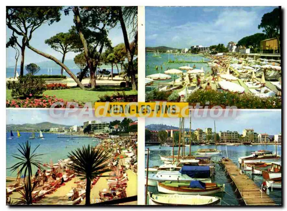 Juan-les-Pins — vista panorâmica — Edições Marzal, Paris - Frente