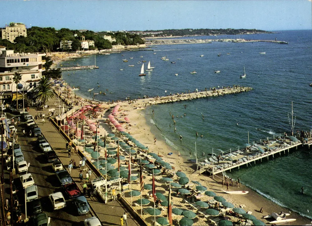 Juan-les-Pins — Praia e Boulevard — Editor Ektachrome - Frente
