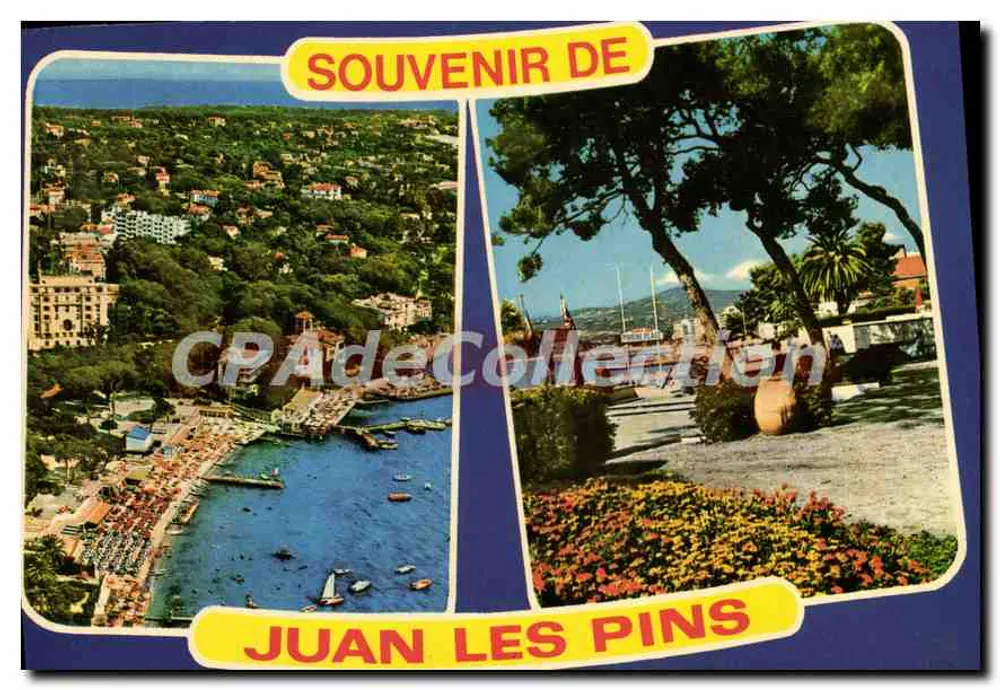 Juan-les-Pins — vista panorâmica e jardim — Souvenir de Juan les Pins, Éditions S.E.P.T. - Frente