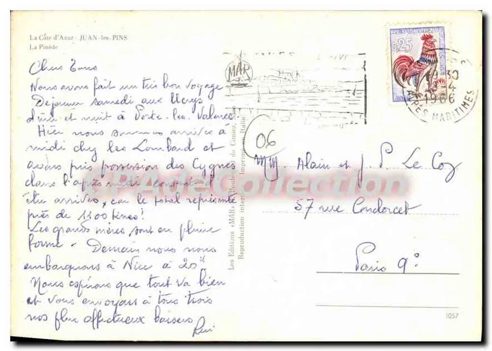 A Pinède — Juan-les-Pins — Editor não visível - Verso