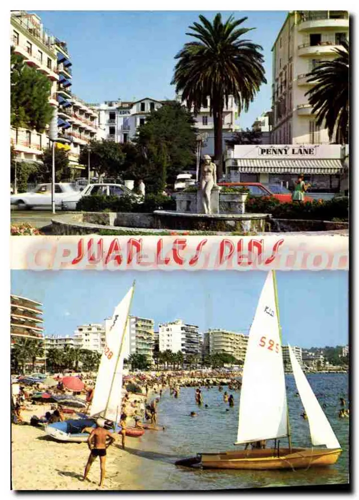 Juan-les-Pins — vista da praia e do centro — Edições AZUR RIVIERA - Frente