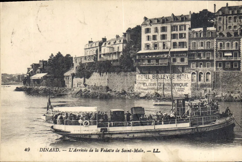 Dinard — La Llegada de la Vedette de Saint-Malo — LL. n°49 - Anverso