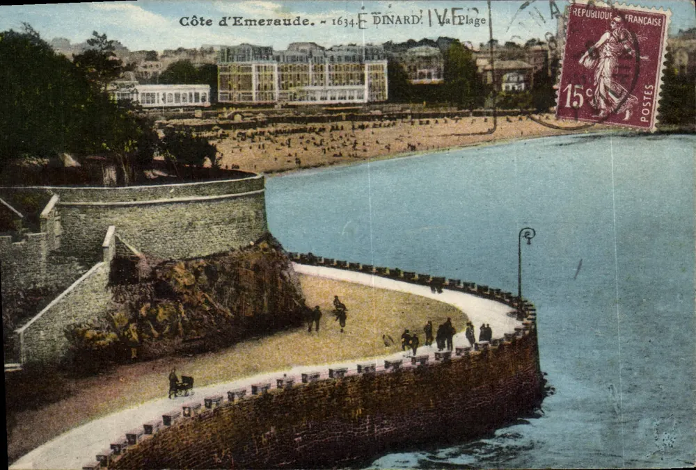 Costa de Émeraude — Édinald'IVe Plage — Editor desconhecido, n° de série 1634 - Frente