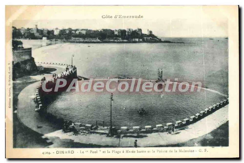 Dinard - Côte d'Emeraude - Der "Pool" und die Strände bei Ebbe und die Pointe de la Malouine - G.F. - Vorderseite