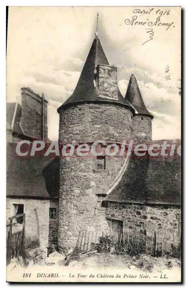 Dinard — Ansicht der Steinernen Turm des Schlosses des Schwarzen Prinzen — LL. n°181 - Vorderseite