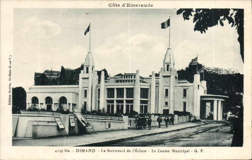 Dinard — Boulevard de l'Écluse — Kommunalcasino — Édition Guérin, St-Male (Loire-Atlantique) — Nr. 4199 bis - Vorderseite