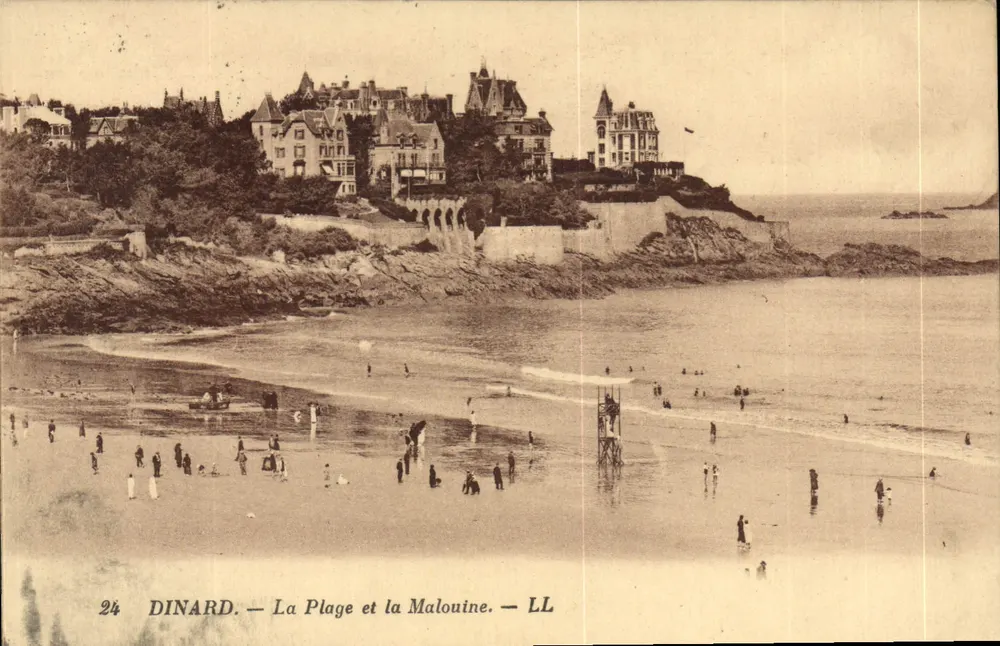 Dinard — A Praia e a Malouine — LL - Frente