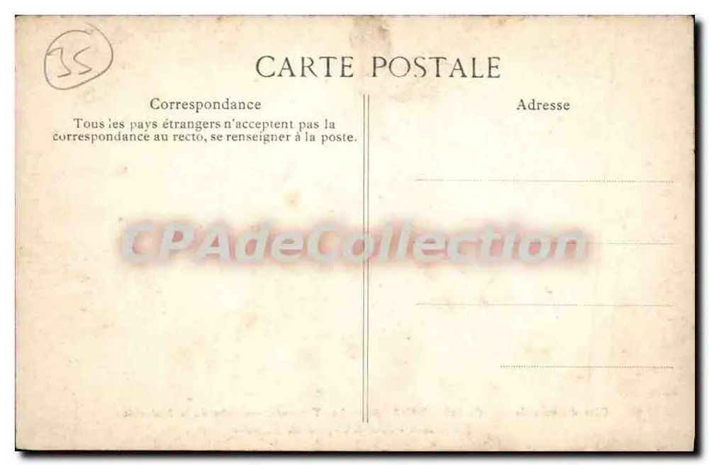 Dinard — Les Terrasses, Ansicht vom Malouine — Verlag E.D. n°26 - Rückseite