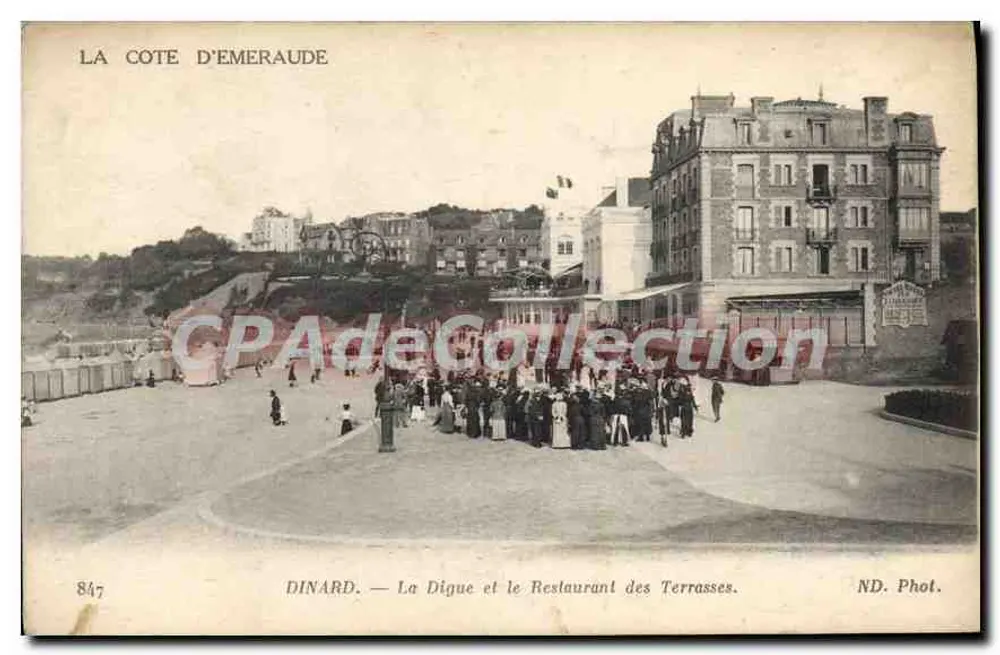 Dinard — La Digue und das Restaurant des Terrasses — ND. Phot. — Nr. 847 - Vorderseite