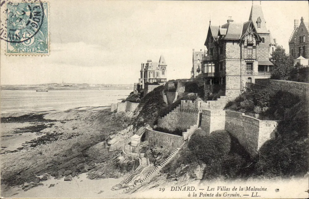 Dinard — Die Villen von La Malouine an der Pointe du Grouin — LL - Vorderseite