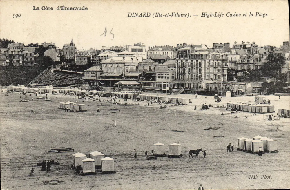 Dinard (Ille-et-Vilaine) — High-Life Casino und die Strandpromenade — ND Fotografie Nr. 599 - Vorderseite