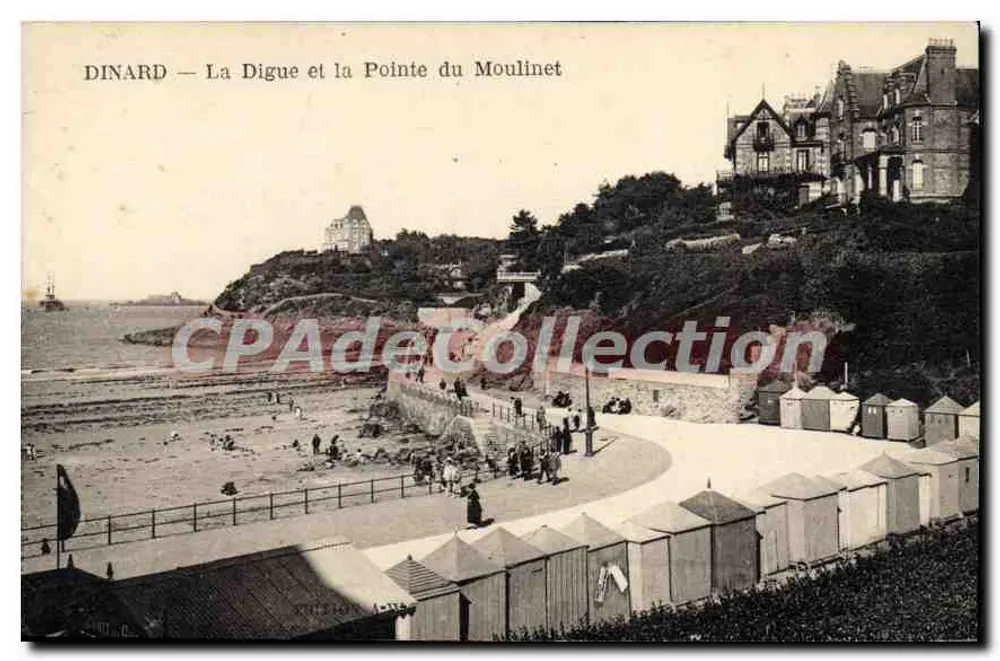Dinard — A Digue e a Ponta do Moulinet — CPAdeCollection - Frente