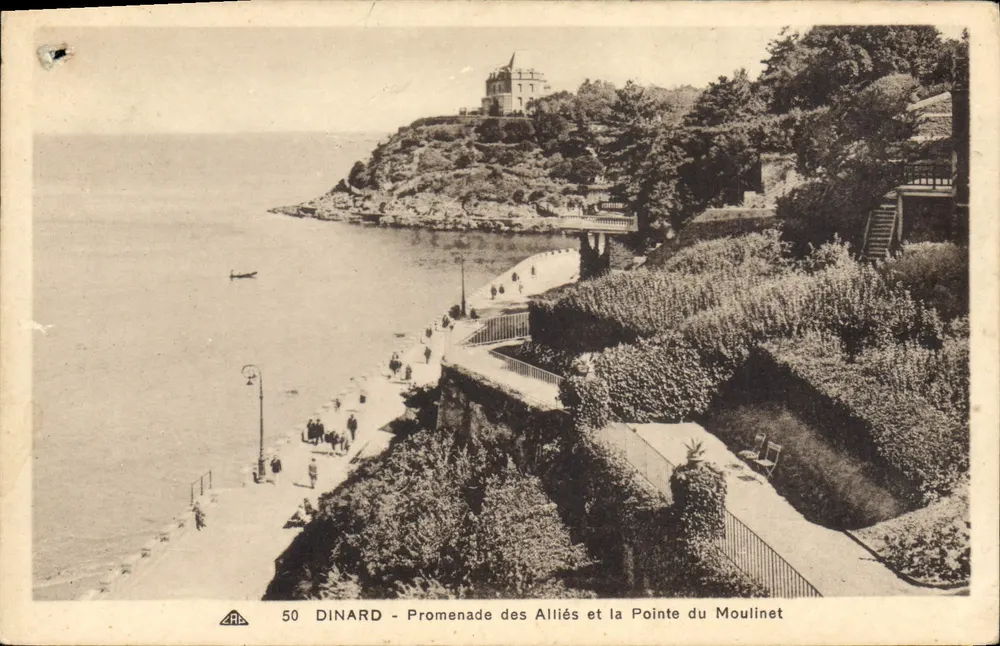 Dinard - Promenade der Alliierten und der Punkt Moulinet — Verlag A. B. C. (Nr. 50) - Vorderseite