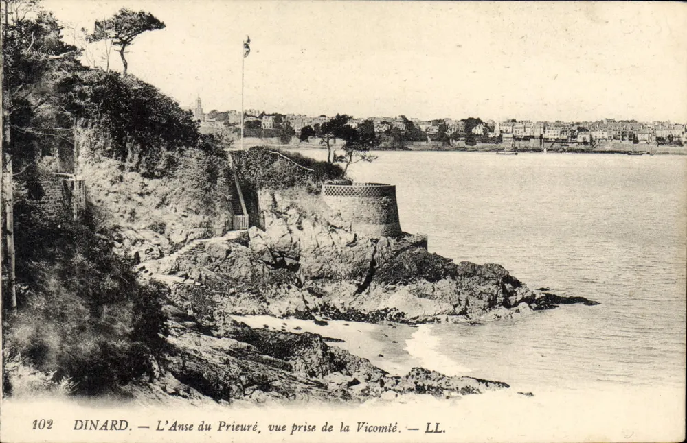 Dinard — L'Anse du Prieuré, Ansicht aus der Vicomté — LL. n° 102 - Vorderseite