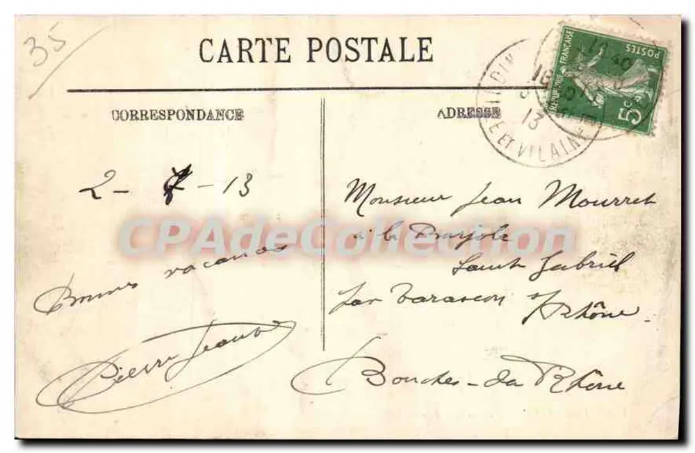 Dinard — O Bairro Bric-à-Brac — LL, n° 413 - Verso