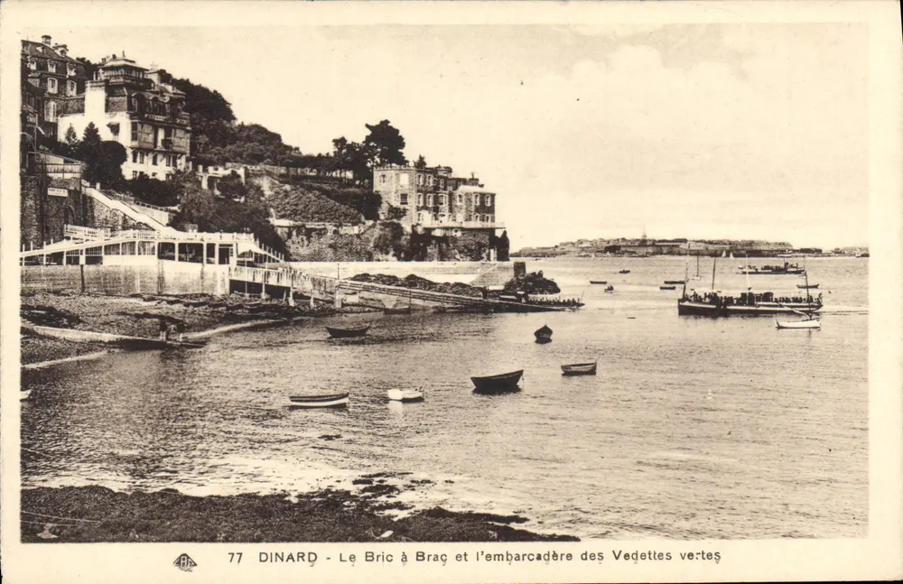 Dinard - Der Bric à Braç und der Pier der grünen Vedettes — CPAdeCollection - Vorderseite