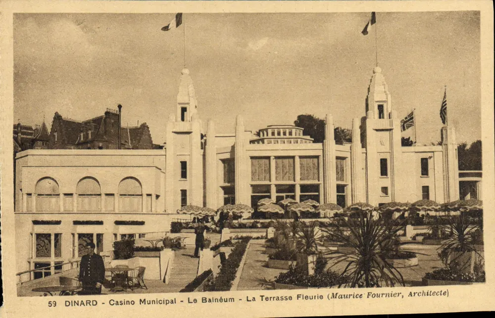 Dinard - Municipales Casino - Die Blühende Terrasse (Maurice Fournier, Architekt) - Vorderseite