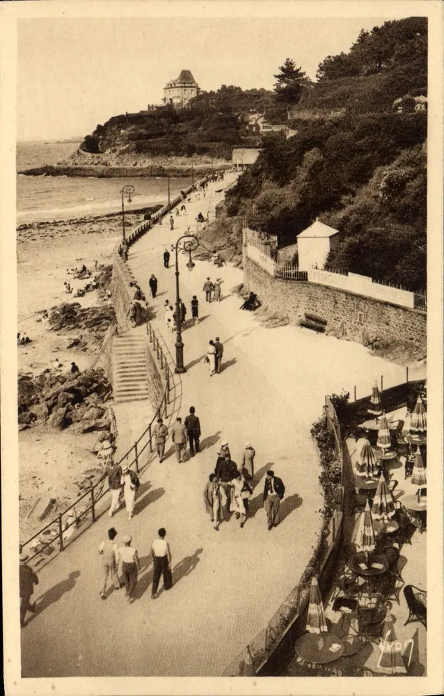 Dinard — Promenade de la digue in Richtung Spitze des Moulinet — Éditions d'Art WON - Vorderseite