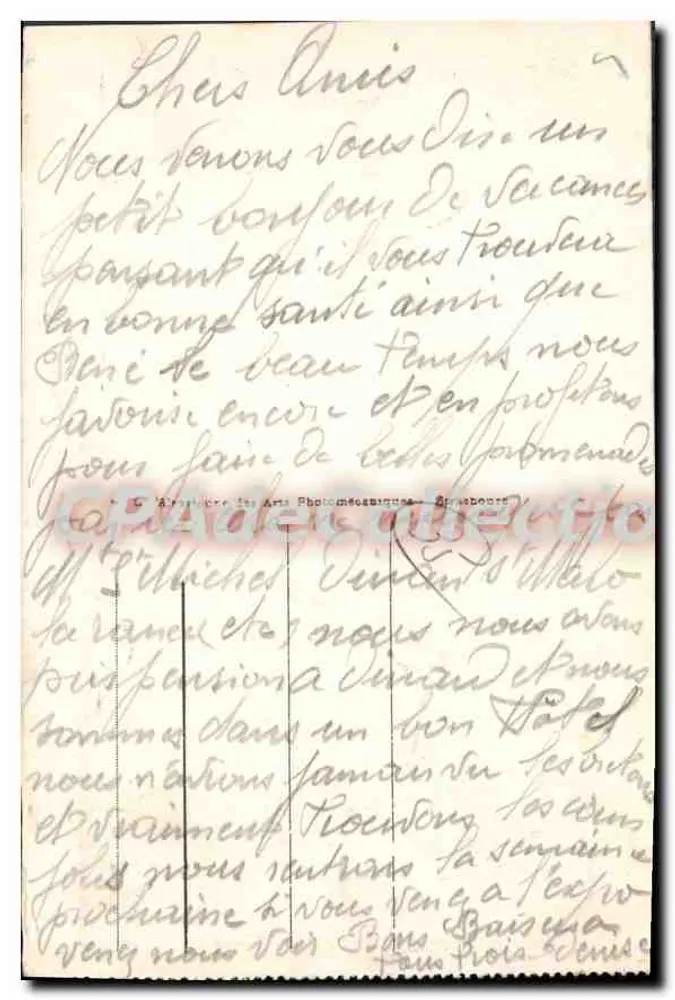 Dinard - Strand der Ecluse und Promenade der Alliierten — Antike Ansichtskarte n°16, Verlag ABA - Rückseite