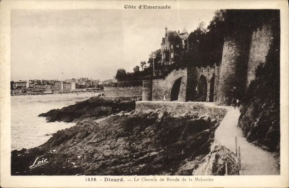 Dinard — Emerald Coast — Der Promenadengang der Malouine — Loïc, n°1458 - Vorderseite