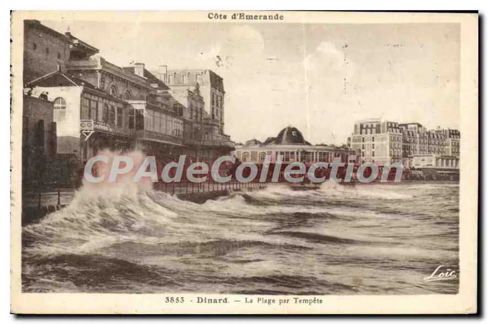 Dinard — A Praia sob Tempestade — Loïc, n° 5853 - Frente