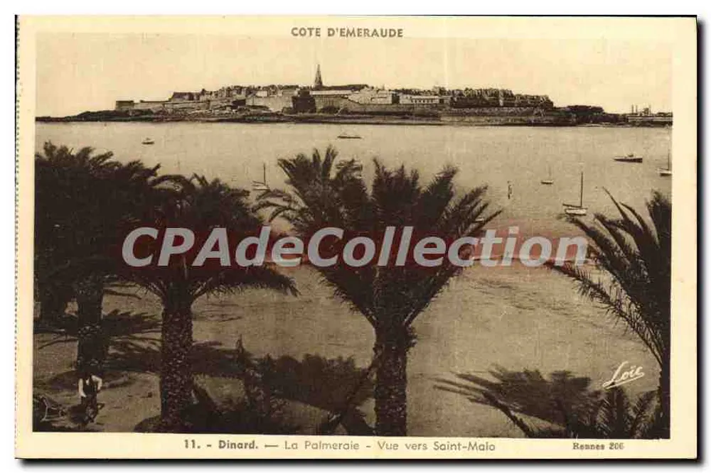 Dinard — La Palmeraie — Blickrichtung Saint-Malo — Rennes 206 - Vorderseite