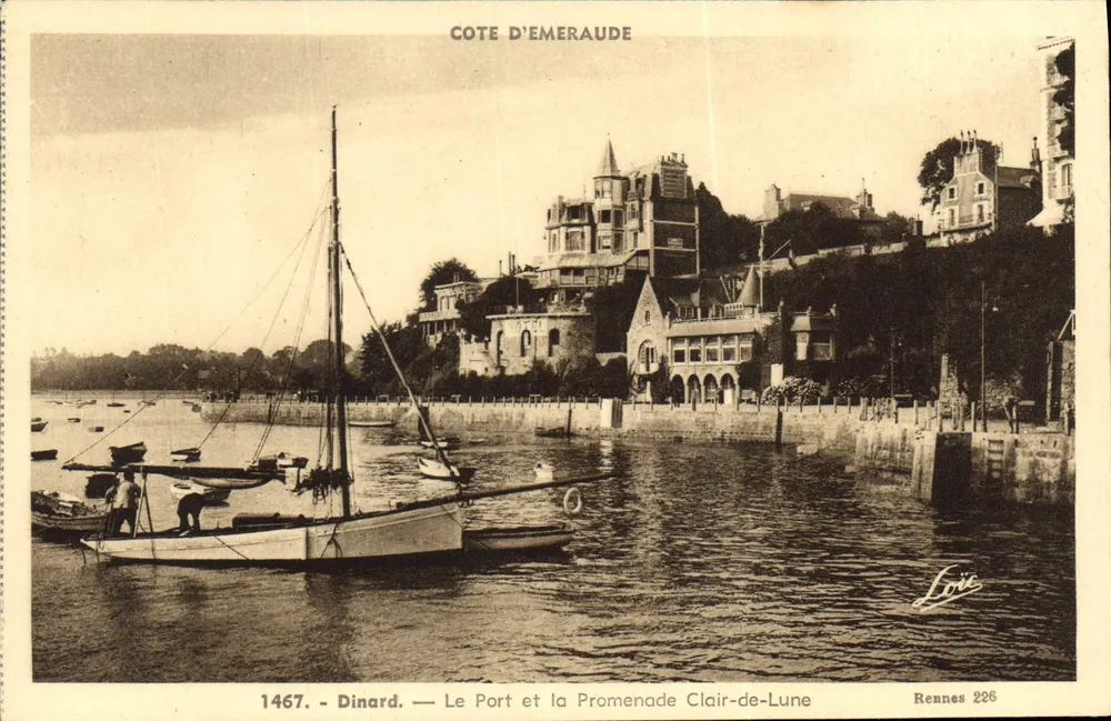 Dinard — Der Hafen und der Promenade Clair-de-Lune — Küste der Smaragde, Verlag Loïc, Nr. 1467 - Vorderseite