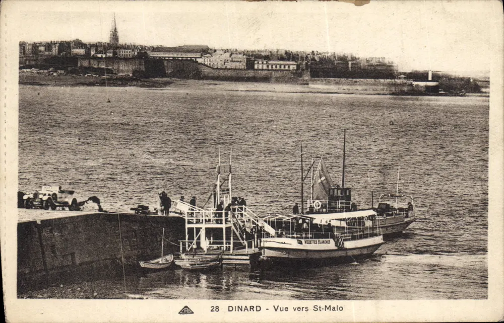 Dinard — Vista em direção a St-Malo — editor ARA, n° 28 - Frente