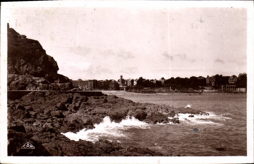 Dinard - Promenade und Felsen von Moulinet — Verlag E.A.A. n°6 - Vorderseite