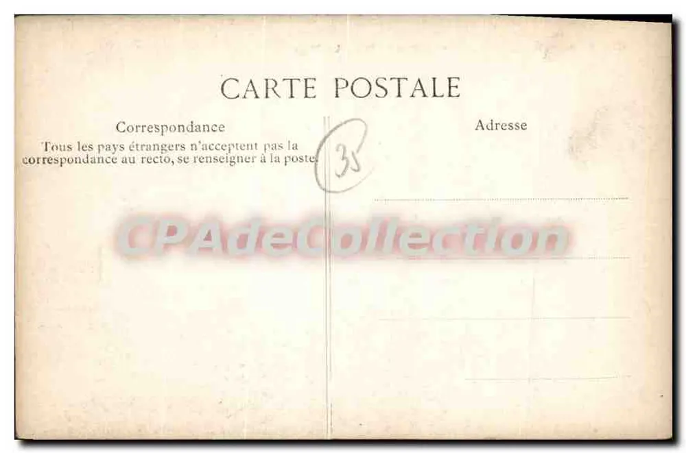 Dinard — A Praia — Costa da Esmeralda — Editor E.D. n°678 - Verso
