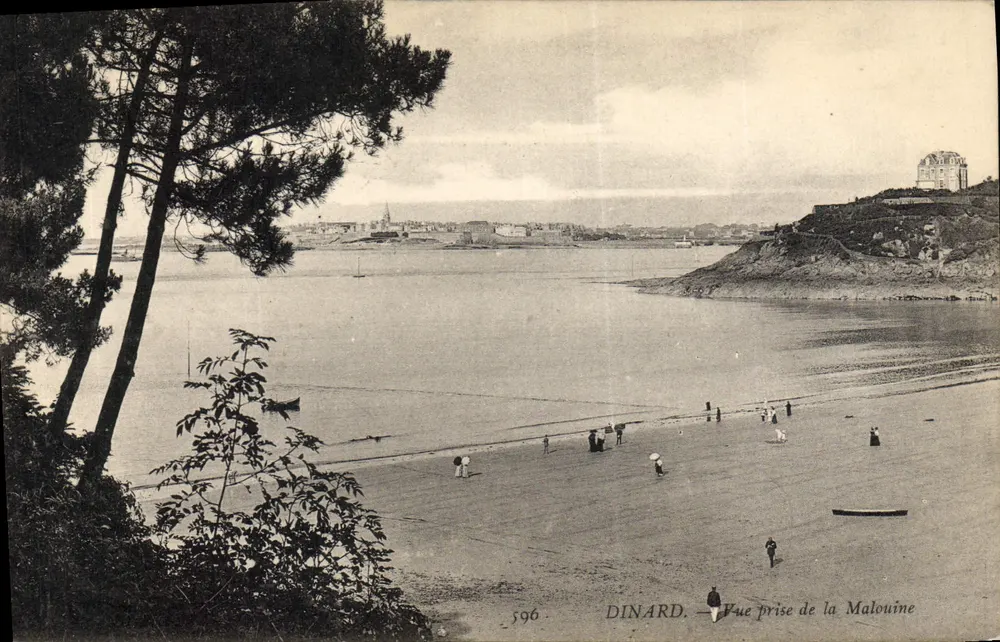 Dinard — Vista tirada da Malouine — n°596 - Frente