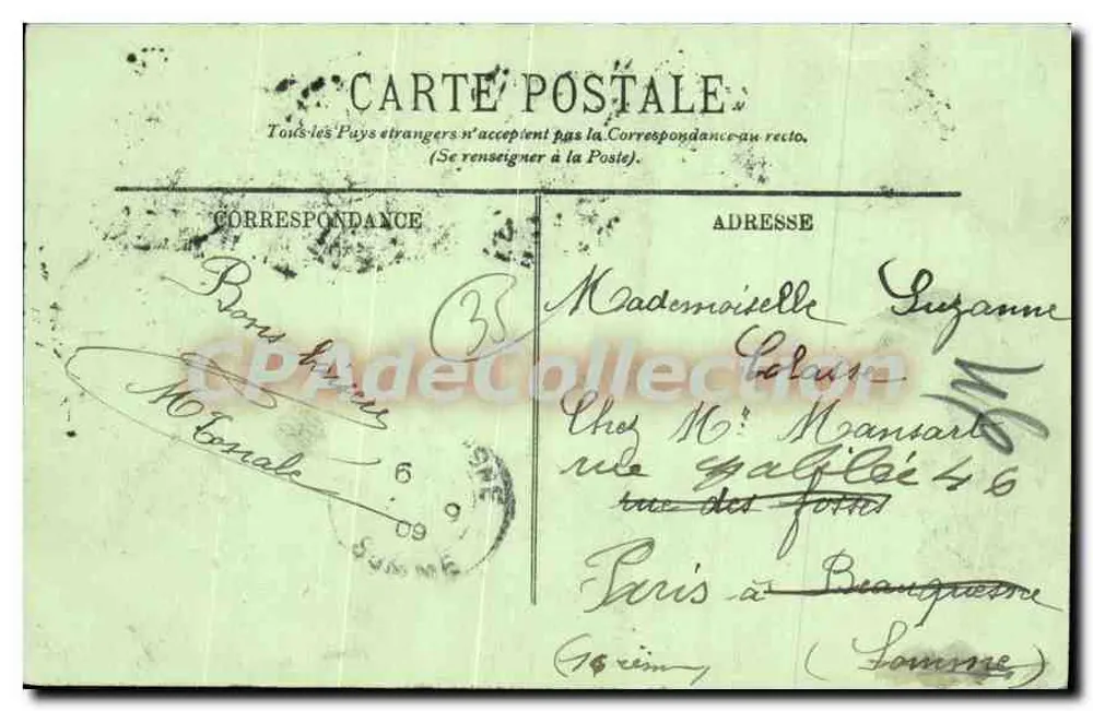 Dinard — A Praia — LL. — Réplica Juf - Verso