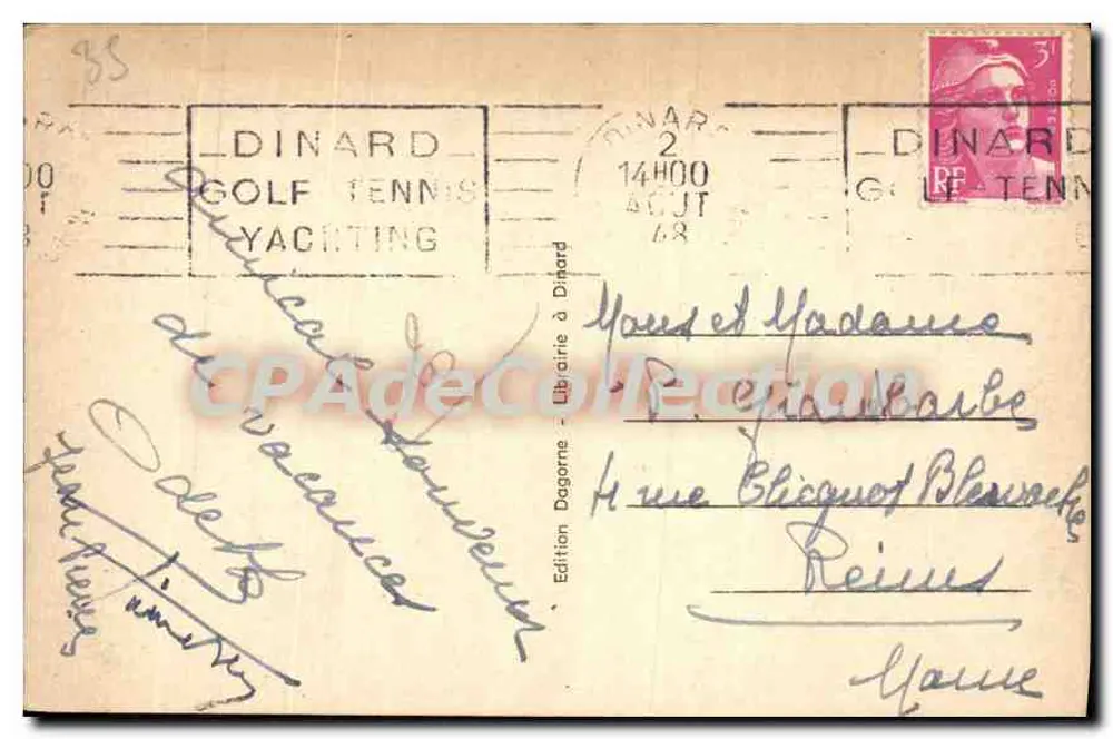 Dinard (I.-et-V.) — La Palmeraie und Saint-Malo - Rückseite