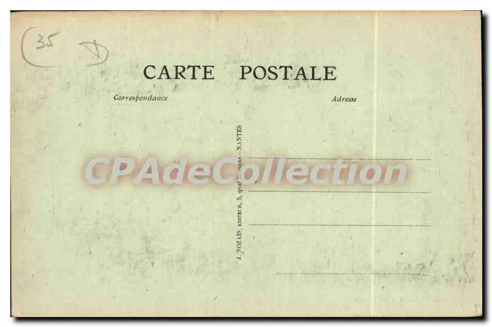 Dinard - A Praia e o Hotel Royal — editor J. Nouzais, Nantes, n°34 - Verso