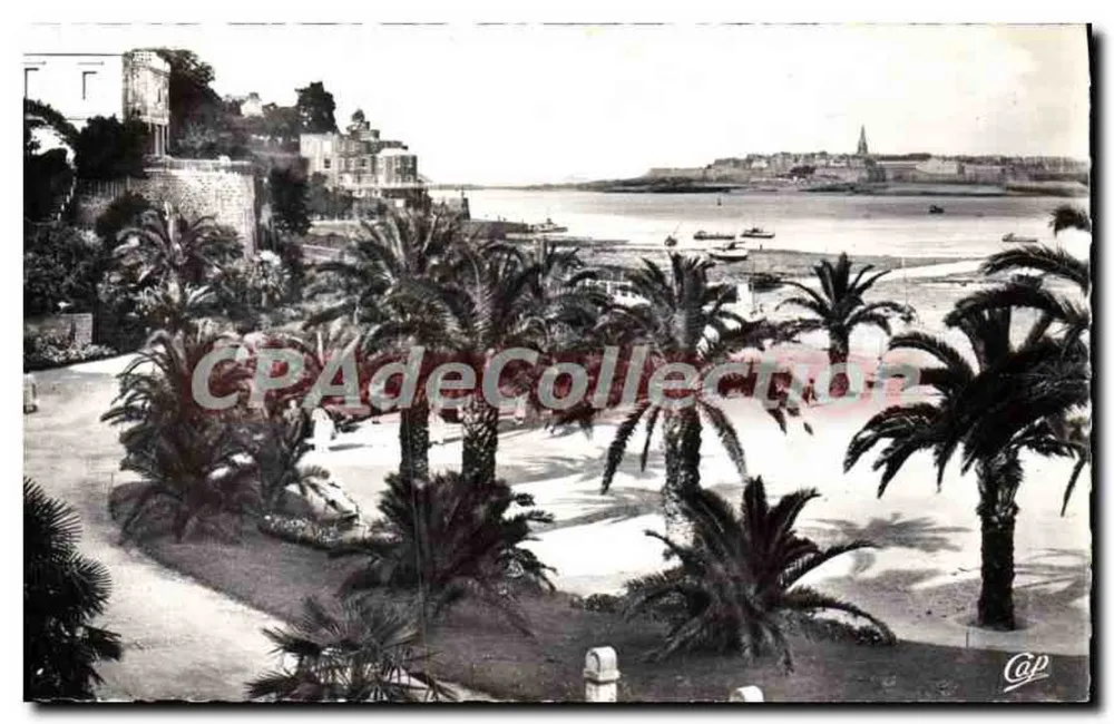 Dinard - Côte d'Émeraude - La Palmeraie. Im Hintergrund, Saint-Malo — C.A.P., 44, rue Le Tellier, Paris (159) - Vorderseite