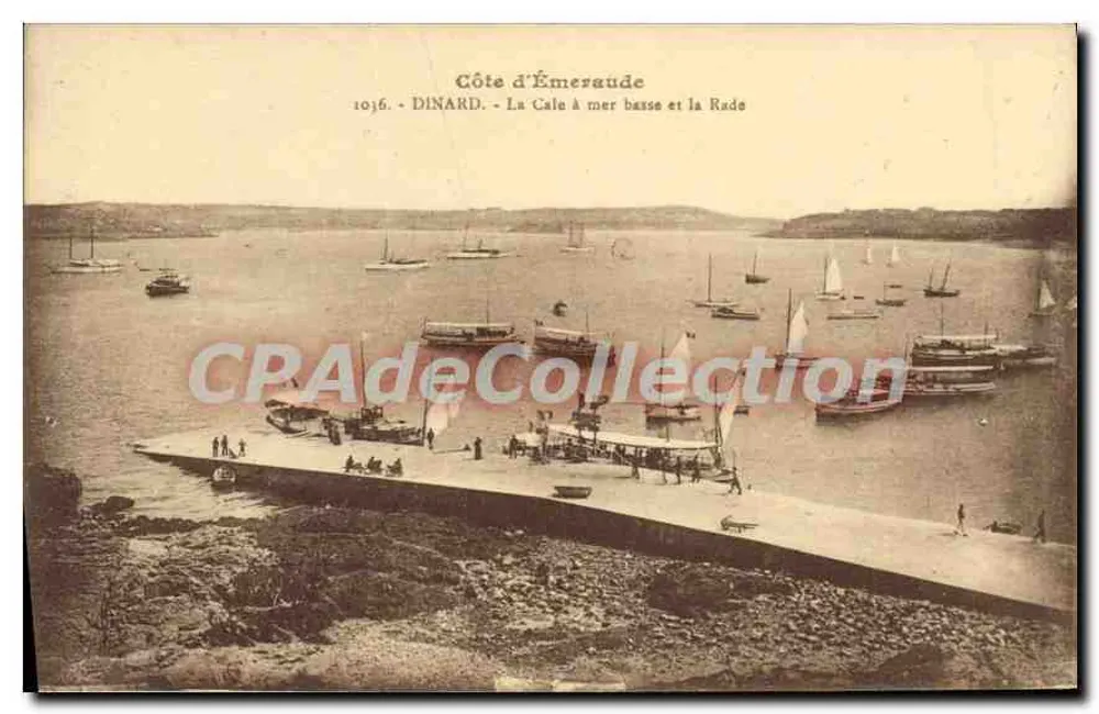 Dinard - A Cale à mar baixa e a Rade — Côte d'Émeraude, 1036 - Frente