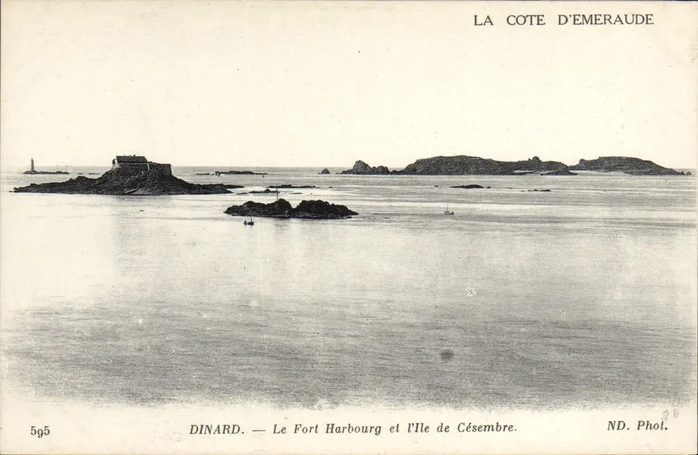 Dinard — Le Fort Harbourg und die Île de Césembre — ND. Phot. - Vorderseite