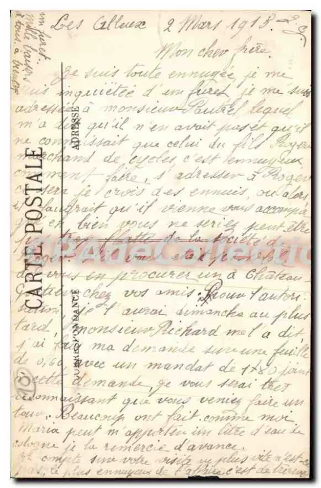 Dinard — Efeito de Lua na Ponta da Malouine — LL. - Verso