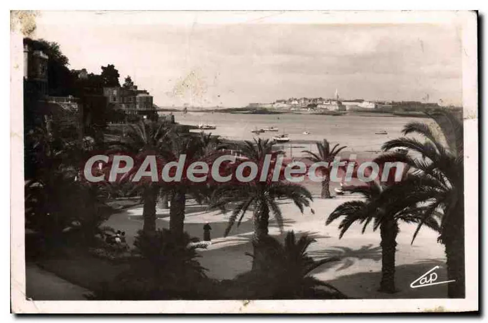 Ansicht von Dinard — Strand und Hafen — Verlag Cap - Vorderseite